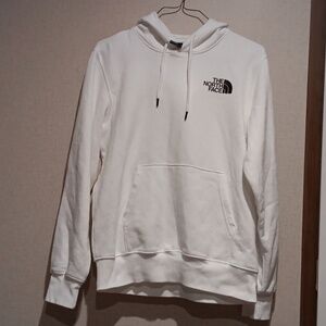 MEN THE NORTH FACE Box Logo Pullover Hoodie White Size S